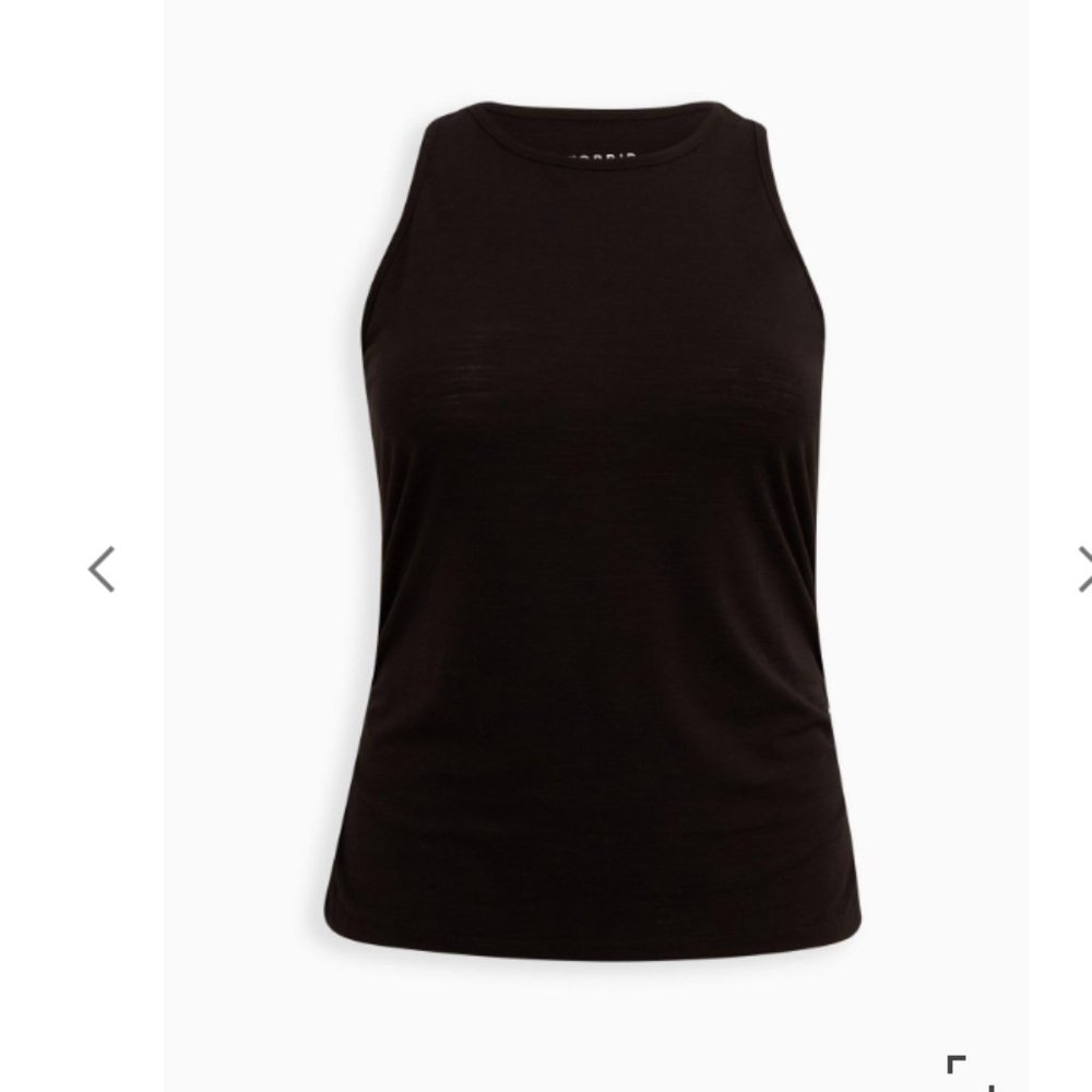 Torrid Knit Side Ruched Crew Neck Sleeveless Active Tank 2